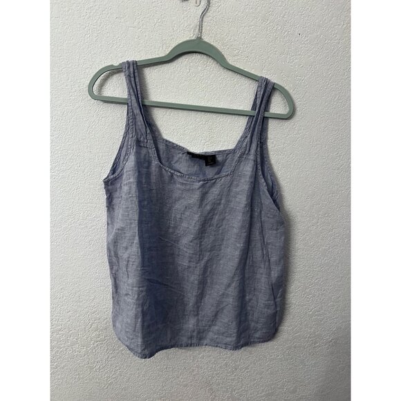 Tahari Tops - Tahari Light Blue Hemp Sleeveless Tank Top Womens Size Large